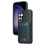 Per Samsung Galaxy S23 FE 5G BETOPNICE Custodia per telefono con portafoglio MagSafe staccabile verticale a ribalta (verde)