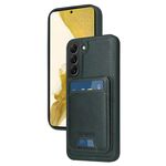 Per Samsung Galaxy S22+ 5G BETOPNICE Custodia per telefono con portafoglio MagSafe staccabile verticale a ribalta (verde)