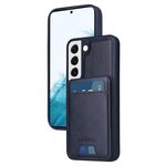 Per Samsung Galaxy S22 5G BETOPNICE Custodia per telefono con portafoglio MagSafe staccabile verticale a ribalta (blu)