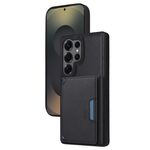 Per Samsung Galaxy S25 Ultra 5G BETOPNICE Custodia per telefono con portafoglio MagSafe staccabile orizzontale a ribalta (nero)