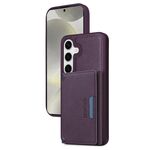 Per Samsung Galaxy S24 5G BETOPNICE Custodia per telefono con portafoglio MagSafe staccabile orizzontale a ribalta (viola)