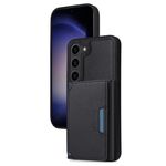 Per Samsung Galaxy S23 5G BETOPNICE Custodia per telefono con portafoglio MagSafe staccabile con chiusura a scatto orizzontale (nero)