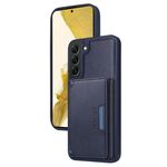 Per Samsung Galaxy S22+ 5G BETOPNICE Custodia per telefono con portafoglio MagSafe staccabile orizzontale a ribalta (blu)