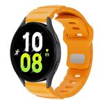 Cinturino per orologio in gomma fluorurata con fibbia inversa tinta unita da 22 mm (giallo)
