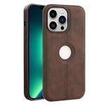 Per iPhone 13 Pro Max Crazy Horse Custodia per telefono in pelle con retro in pelle (marrone scuro)