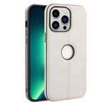 Per iPhone 13 Pro Max Crazy Horse Custodia per telefono in pelle con retro in silicone (grigio)