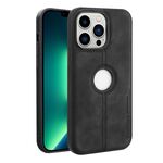 Per iPhone 13 Pro Crazy Horse Custodia per telefono in pelle con retro in pelle (nero)