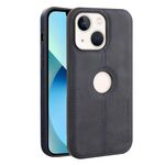 Per iPhone 13 Custodia per telefono con cover posteriore in pelle Crazy Horse (blu)