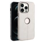 Per iPhone 12 Pro Max Crazy Horse Custodia per telefono in pelle con retro in silicone (grigio)