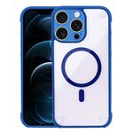Per iPhone 12 Pro Max Custodia per telefono ibrida in acrilico TPU magnetico antiurto MagSafe (blu reale)