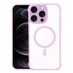 Per iPhone 12 Pro Custodia per telefono ibrida in acrilico TPU magnetico antiurto MagSafe (rosa)
