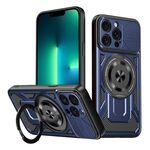 Per iPhone 13 Pro Armor Rotating Holder MagSafe Custodia per telefono (blu)