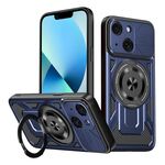 Per iPhone 13 Custodia per telefono MagSafe con supporto rotante Armor (blu)