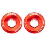 2 pezzi ZTTO Coprimanovella in lega di alluminio per bicicletta Viti per manovella per mountain bike, Stile: M19 Rosso
