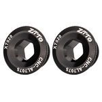 2 pezzi ZTTO Coprimanovella in lega di alluminio per bicicletta Viti per manovella da mountain bike, Stile: M20 Nero
