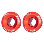 2 pezzi ZTTO Coprimanovella in lega di alluminio per bicicletta Viti per manovella per mountain bike, Stile: M20 Rosso