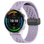 Per cinturino in silicone con chiusura magnetica pieghevole Garmin Venu 3 da 22 mm (viola)