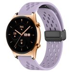 Per Honor Watch GS 3 Cinturino in silicone con chiusura magnetica pieghevole da 22 mm (viola)