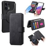 Per OPPO Reno13 Pro CaseNeo MagSafe RFID Anti-furto Retro Custodia in pelle per telefono (Nero)