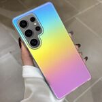 Custodia per telefono con sfumatura di colore satinato per Samsung Galaxy S24 Ultra 5G (placcatura colorata)