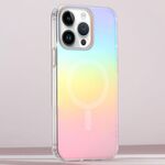 Per iPhone 13 Pro Max Custodia per telefono MagSafe con sfumatura placcata colorata e smerigliata (placcatura colorata)