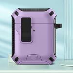 Per AirPods 2/1 Auricolari Bluetooth wireless Custodia protettiva con supporto MagSafe (viola)