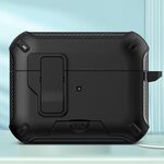 Per AirPods Pro auricolari Bluetooth wireless MagSafe Holder Custodia protettiva (nero)