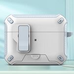 Per AirPods Pro auricolari Bluetooth wireless MagSafe Holder Custodia protettiva (bianco azzurro)