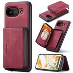 Per Google Pixel 9a JEEHOOD J02 Custodia per telefono in pelle con cerniera magnetica orizzontale (rosso)
