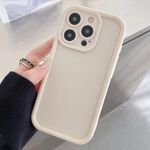Per iPhone 13 Pro Max Custodia per telefono in TPU con foro preciso e telaio antiurto satinato (bianco)