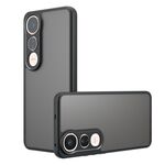 Custodia per telefono in TPU ibrida per PC con foro preciso per vivo V50 Lite 5G / 4G (nero satinato)