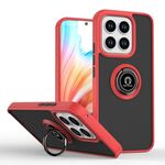 Per Honor X8c 4G Q Shadow 1 Series TPU Hybrid PC Custodia per telefono con anello (rosso)