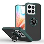 Per Honor X8c 4G Q Shadow 1 Series TPU Hybrid PC Phone Case con anello (verde scuro)