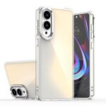 Per Samsung Galaxy S25 Edge 5G Custodia per telefono con placcatura sfumata scolorita (trasparente)