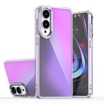 Per Samsung Galaxy S25 Edge 5G Custodia per telefono con placcatura sfumata scolorita (viola)