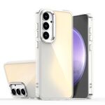 Per Samsung Galaxy S24 FE 5G Custodia per telefono con placcatura sfumata scolorita (trasparente)