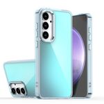 Per Samsung Galaxy S24 FE 5G Custodia per telefono con placcatura sfumata scolorita (blu)