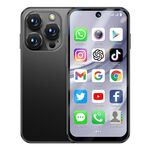 SOYES XS19 Pro, 6 GB + 128 GB, 3,8 pollici Android 12.0 MTK6762 Quad Core, Rete: 4G, Doppia SIM, GPS, OTG, Supporto Google Play Store (Nero)