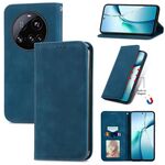 Per Xiaomi 15 Ultra Retro Skin Feel Custodia magnetica in pelle Flip Phone (blu)