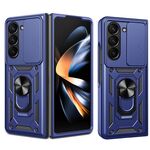 Per Samsung Galaxy Z Fold7 Custodia per fotocamera scorrevole TPU+PC (blu)