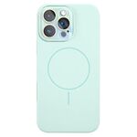 Per iPhone 16 Pro Custodia sottile in silicone liquido MagSafe Circle (verde smeraldo)
