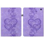 Per Amazon Fire Max 11 Custodia per tablet in pelle goffrata Love Hearts (viola)