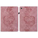 Per Huawei MediaPad T3 10 Custodia per tablet in pelle goffrata Love Hearts (rosa)