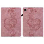 Per Lenovo Tab M10 Plus 10.6 3a generazione 2022 Custodia per tablet in pelle goffrata Love Hearts (rosa)