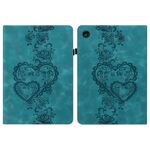 Per Lenovo Tab M10 Plus 10.6 3a generazione 2022 Custodia per tablet in pelle goffrata Love Hearts (verde)