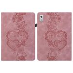 Per Lenovo Tab M9 Custodia per tablet in pelle goffrata Love Hearts (rosa)