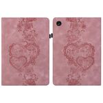 Per Lenovo Tab M10 3rd Gen Custodia per tablet in pelle goffrata Love Hearts (rosa)