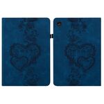 Per Lenovo Tab M10 3rd Gen Custodia per tablet in pelle goffrata Love Hearts (blu scuro)