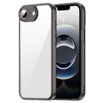 Custodia antiurto per iPhone 16e in TPU ibrida per PC (nero trasparente)