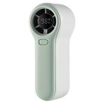 H02 HD - Mini ventilatore portatile ad alta velocità con display digitale (verde)